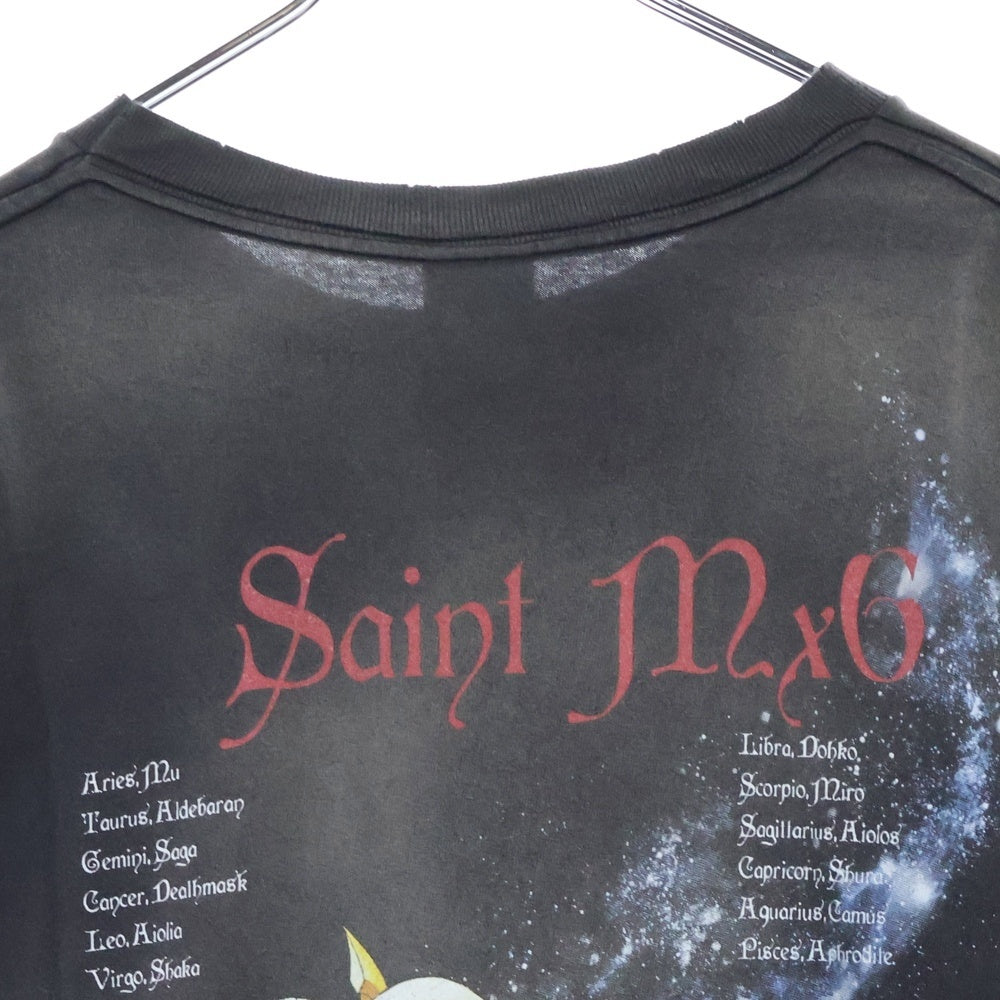 SAINT MICHAEL(セントマイケル) 24SS 聖闘士星矢 S/S TEE フロントプリント クルーネック 半袖Tシャツ グレー SM-YS8-0000-C27