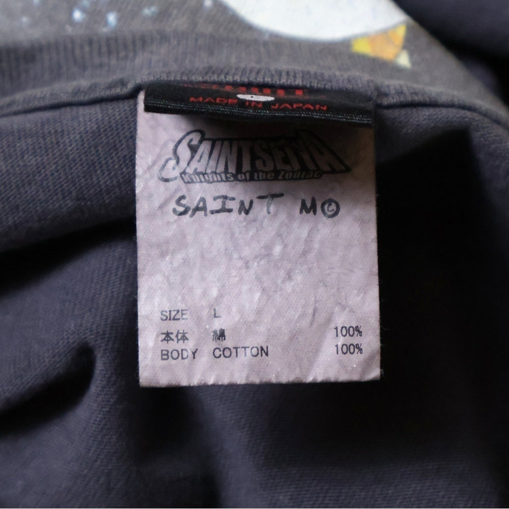 SAINT MICHAEL(セントマイケル) 24SS 聖闘士星矢 S/S TEE フロントプリント クルーネック 半袖Tシャツ グレー SM-YS8-0000-C27