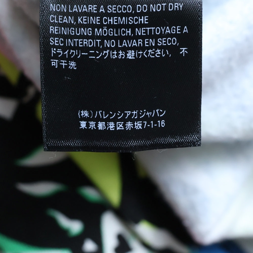 BALENCIAGA(バレンシアガ) 21AW パリ シティ オーバーサイズ フーディー 総柄 プルオーバーパーカー マルチ FT71 594606 THV65 1045