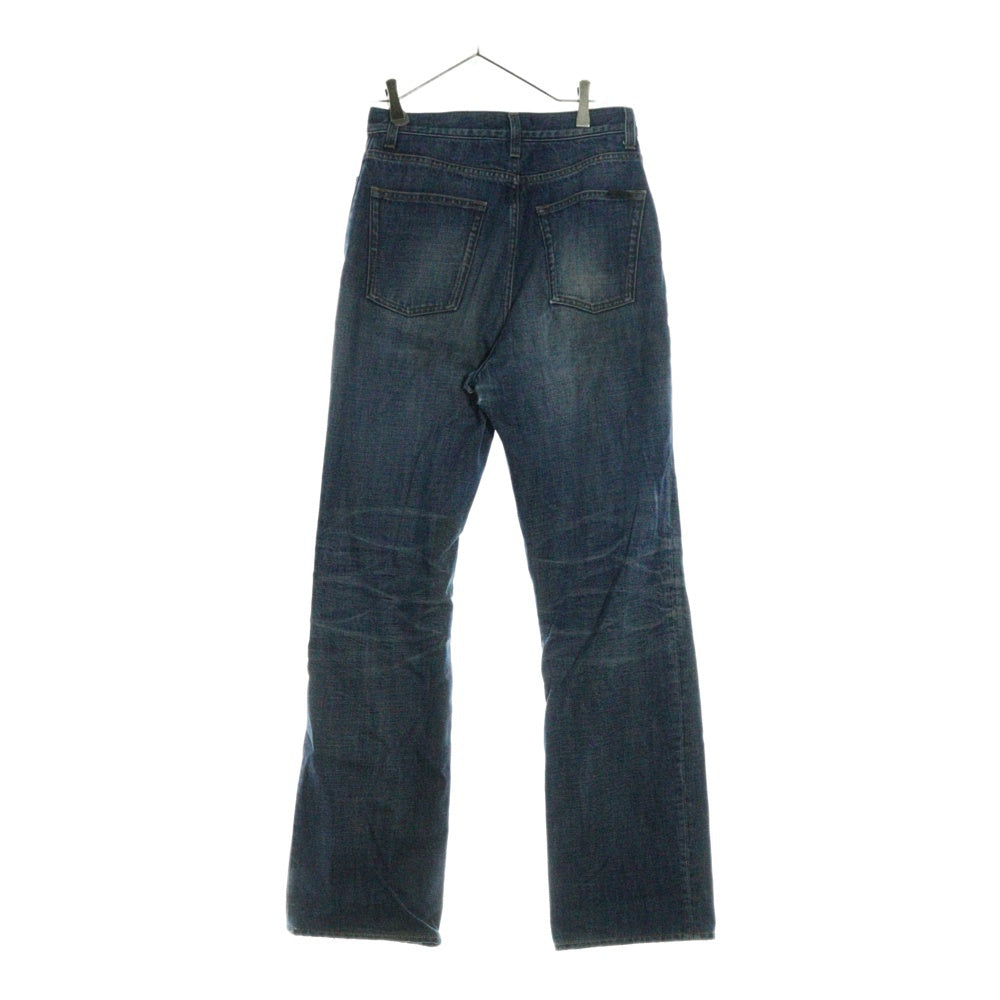 SAINT LAURENT PARIS(サンローランパリ) ダメージ加工 レディース ハイウエスト デニムパンツ インディゴ 644332 Y10GA レディース
