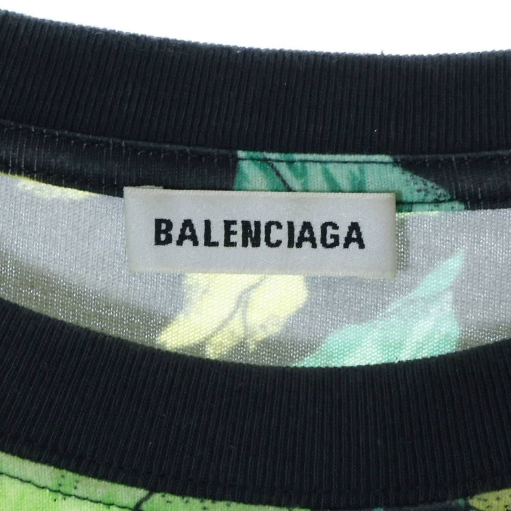 BALENCIAGA(バレンシアガ) フラワー総柄 レディース クルーネック 半袖Tシャツ マルチカラー 578133 THV71