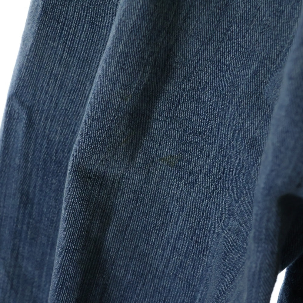 GUCCI(グッチ) PATCHWORK EFFECT DENIM SHIRT パッチワーク デニム 長袖シャツ インディゴ 623229 XDA8K