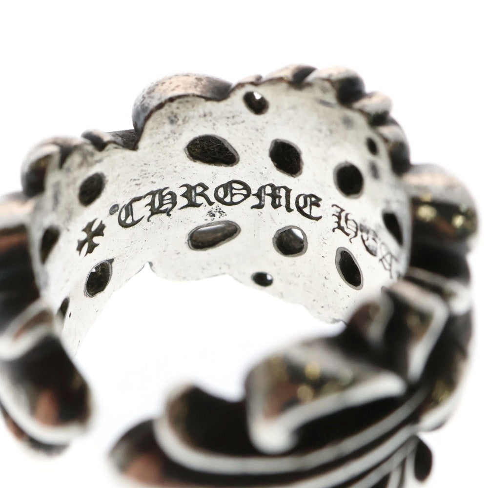 CHROME HEARTS(クロムハーツ) DBL FLRL CRS ダブルフローラルクロス リング シルバー BCA390