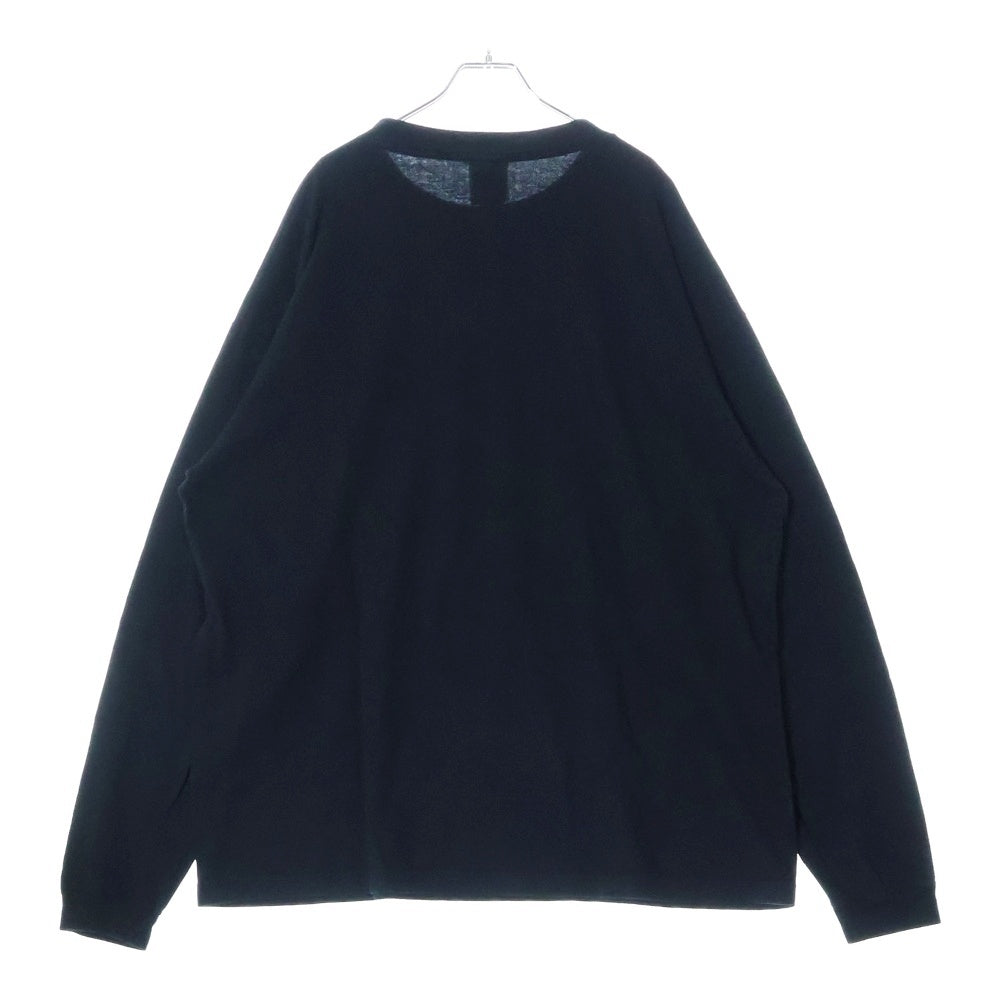 SAINT MICHAEL(セントマイケル) ×BORN X RAISED BR LS TEE ボーンアンドレイズド 長袖Tシャツ ロングスリーブカットソー ブラック SM-YS8-0000-C08