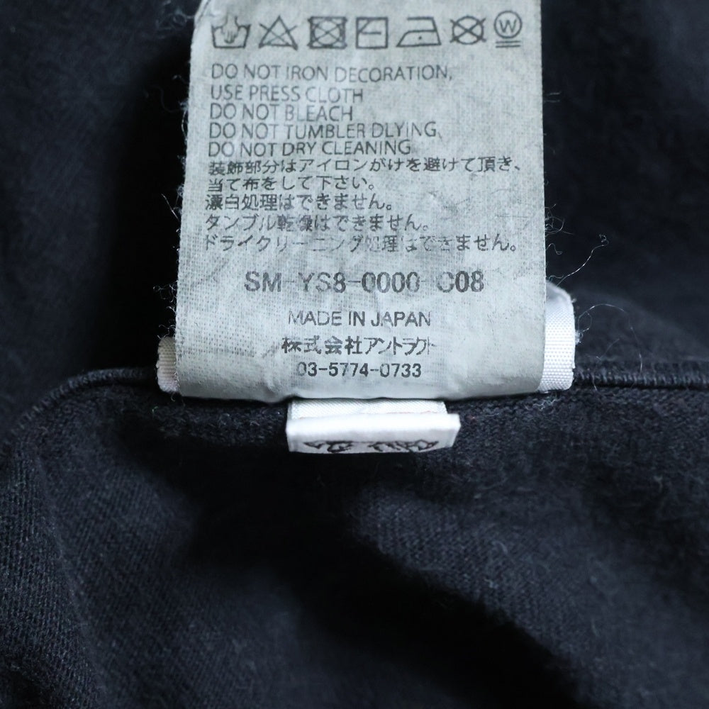 SAINT MICHAEL(セントマイケル) ×BORN X RAISED BR LS TEE ボーンアンドレイズド 長袖Tシャツ ロングスリーブカットソー ブラック SM-YS8-0000-C08