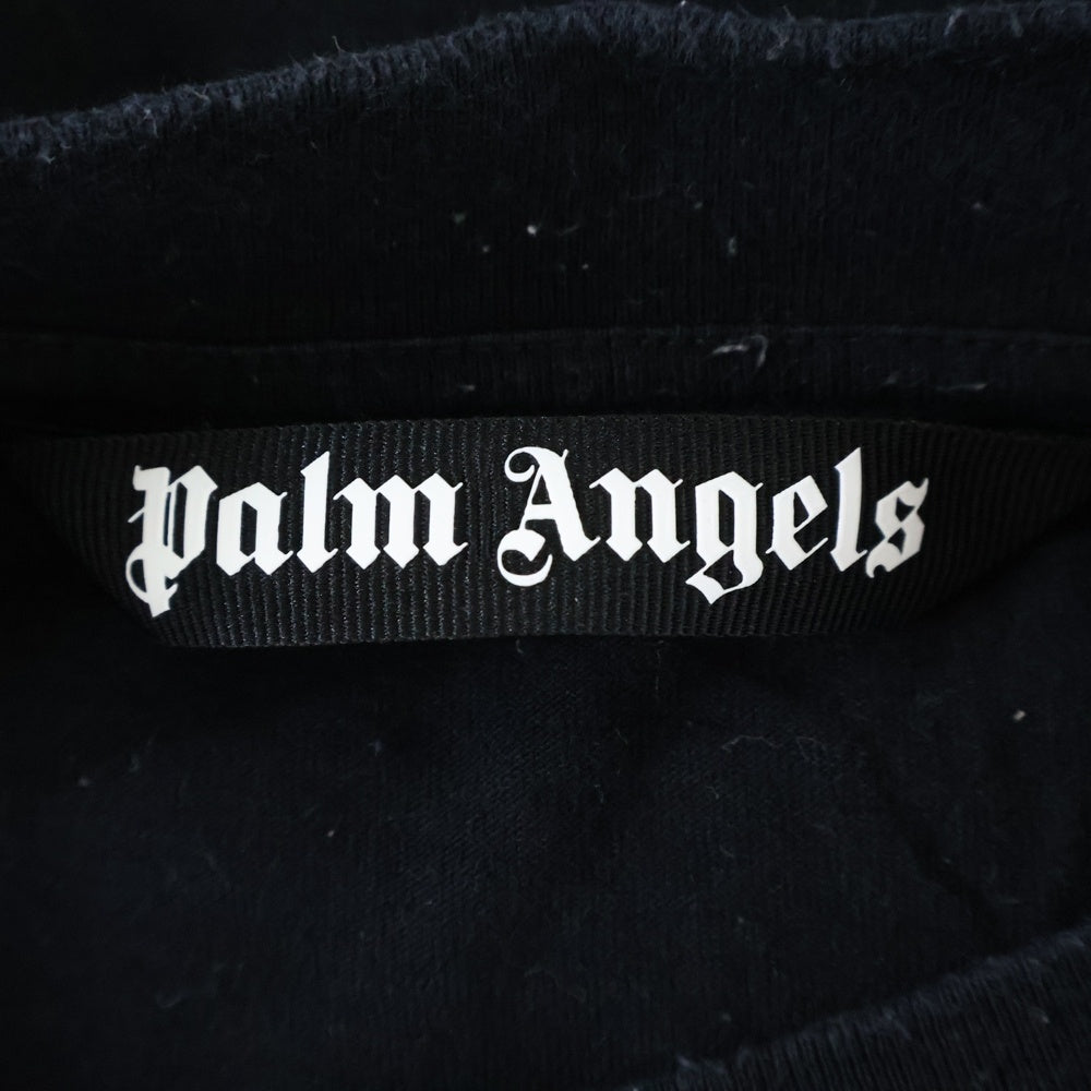 Palm Angels(パームエンジェルス) クラシック バックロゴ オーバー 半袖Tシャツ カットソー ブラック PMAA002R20413035