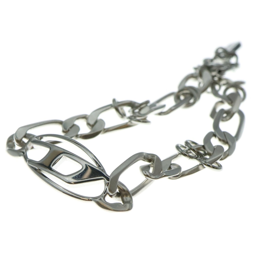 DIESEL(ディーゼル) ロゴ チェーンブレスレット DX1599040 シルバー