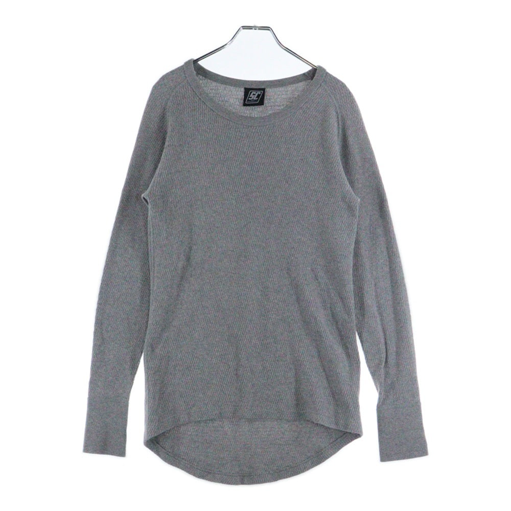 SUBCULTURE(サブカルチャー) 21SS ワッフルサーマルカットソー 長袖Tシャツ グレー SCLT-CL01
