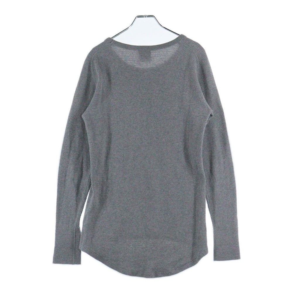 SUBCULTURE(サブカルチャー) 21SS ワッフルサーマルカットソー 長袖Tシャツ グレー SCLT-CL01