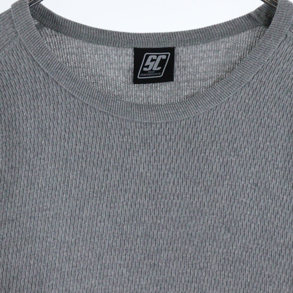 SUBCULTURE(サブカルチャー) 21SS ワッフルサーマルカットソー 長袖Tシャツ グレー SCLT-CL01