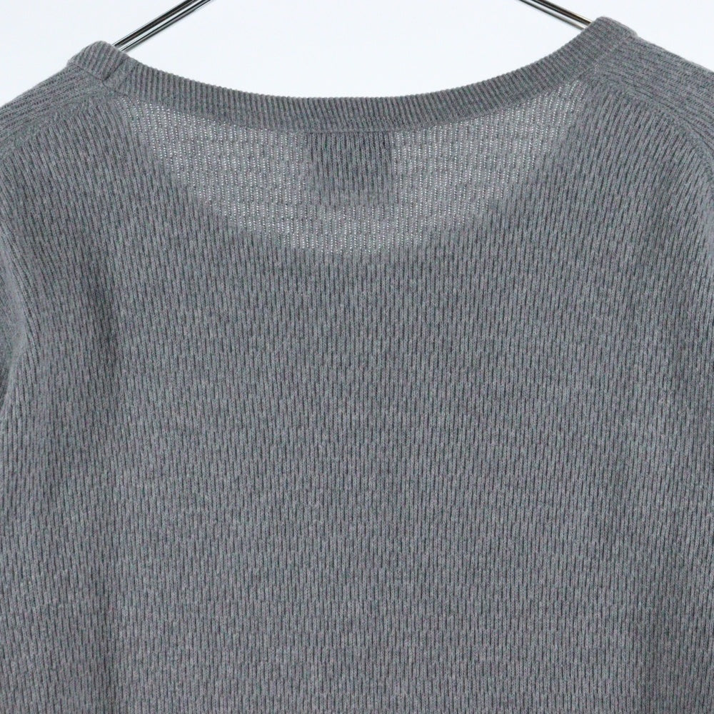 SUBCULTURE(サブカルチャー) 21SS ワッフルサーマルカットソー 長袖Tシャツ グレー SCLT-CL01