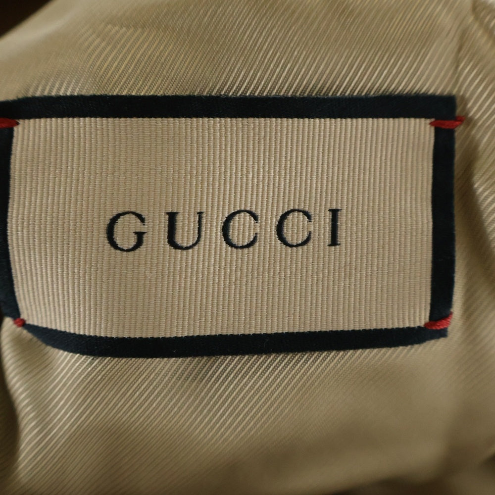 GUCCI(グッチ) GG総柄 ポリエステル テーラード2Bジャケット ベージュ 770384 ZAORH