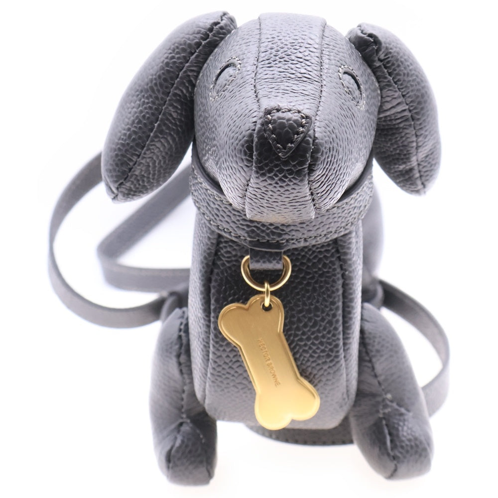 THOM BROWNE(トムブラウン) Hector Bag ヘクターバッグ チャーム付き ドッグ 犬 ショルダーバッグ グレー