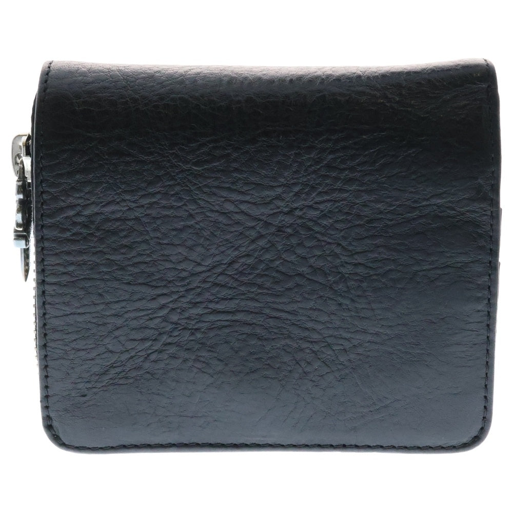 CHROME HEARTS(クロムハーツ) SQ ZIP BILL スクエアジップビル レザーウォレット 財布 ブラック BCA376