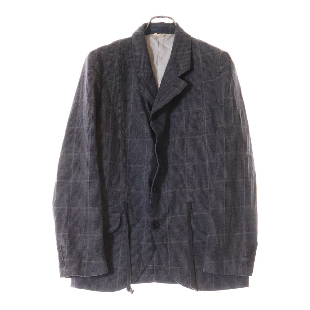 COMME des GARCONS(コムデギャルソン) 22SS ウール 縮絨 チェックジャケット DI-J031
