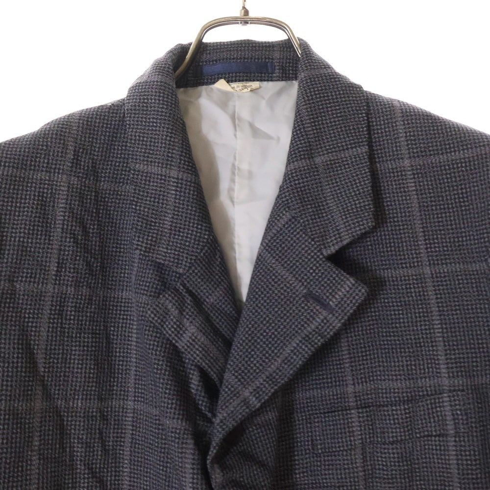 COMME des GARCONS(コムデギャルソン) 22SS ウール 縮絨 チェックジャケット DI-J031