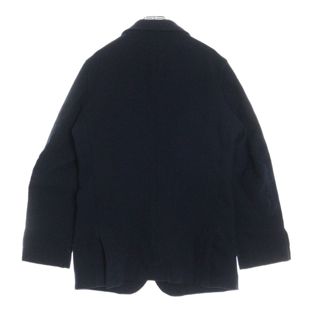 COMME des GARCONS HOMME DEUX(コムデギャルソン オムドゥ) 22AW ドビー織りジャケット ネイビー DJ-J026