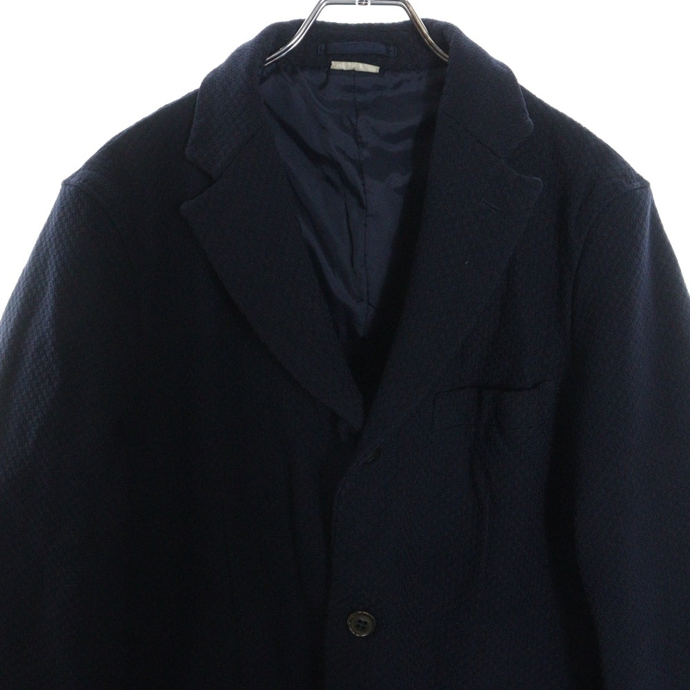 COMME des GARCONS HOMME DEUX(コムデギャルソン オムドゥ) 22AW ドビー織りジャケット ネイビー DJ-J026