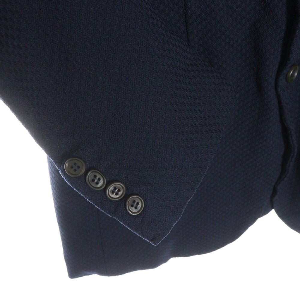 COMME des GARCONS HOMME DEUX(コムデギャルソン オムドゥ) 22AW ドビー織りジャケット ネイビー DJ-J026
