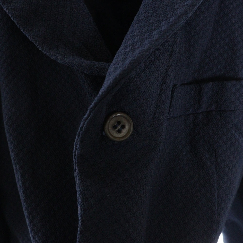 COMME des GARCONS HOMME DEUX(コムデギャルソン オムドゥ) 22AW ドビー織りジャケット ネイビー DJ-J026
