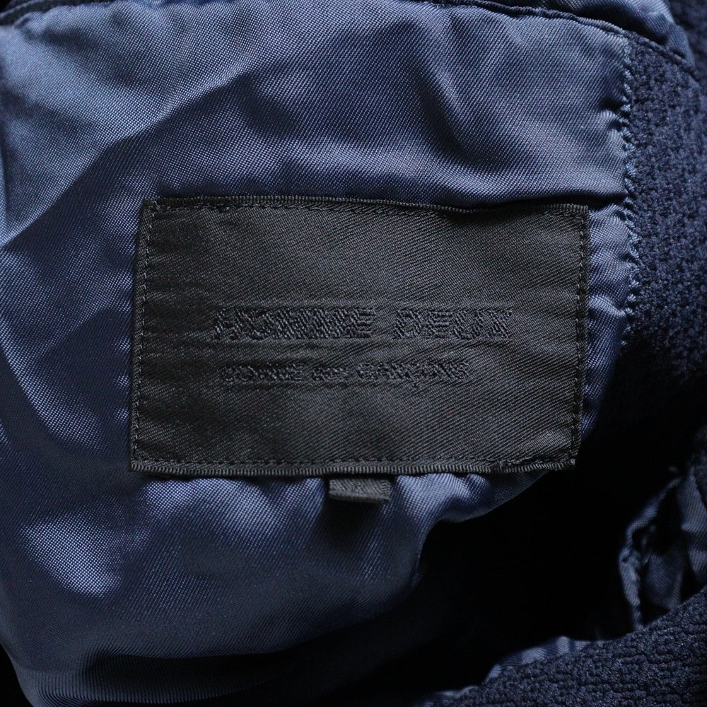 COMME des GARCONS HOMME DEUX(コムデギャルソン オムドゥ) 22AW ドビー織りジャケット ネイビー DJ-J026
