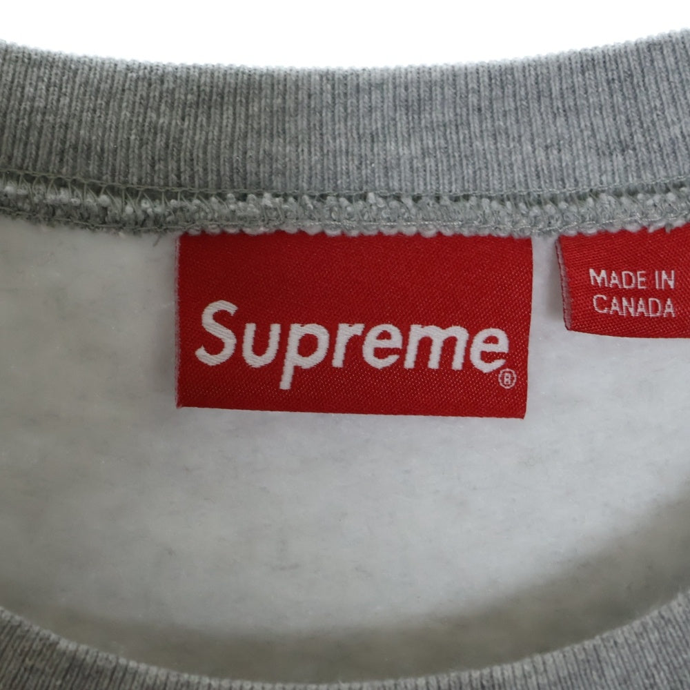 SUPREME(シュプリーム) 22AW Box Logo Crewneck ボックスロゴ クルーネック スウェット トレーナー グレー/ブラック