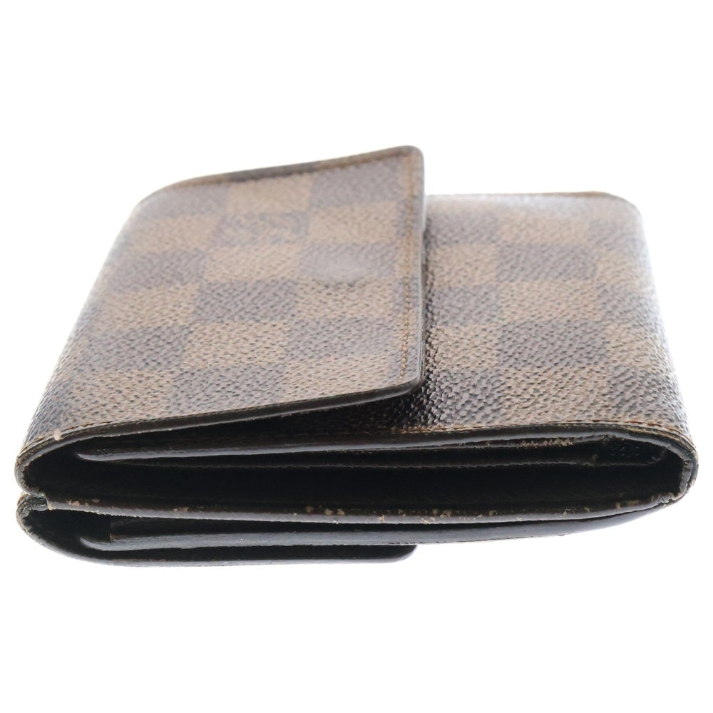 LOUIS VUITTON(ルイヴィトン) ポルトフォイユ エリーズ ダミエエベヌ コンパクトウォレット 2つ折り財布 ブラウン N61654/SP1002