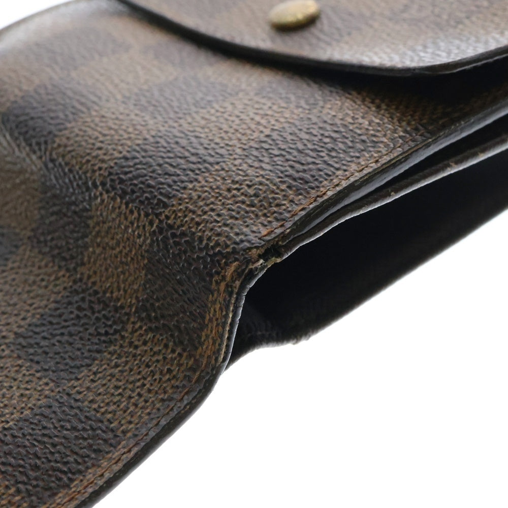 LOUIS VUITTON(ルイヴィトン) ポルトフォイユ エリーズ ダミエエベヌ コンパクトウォレット 2つ折り財布 ブラウン N61654/SP1002