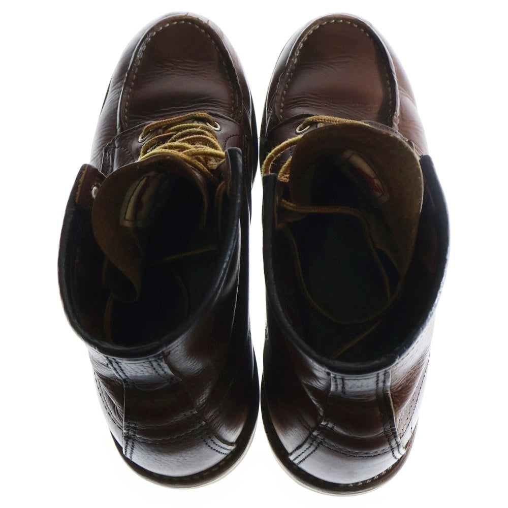 RED WING(レッド ウイング) Classic Moc Toe クラシックモックトゥ レザーレースアップブース ブラウン 8138