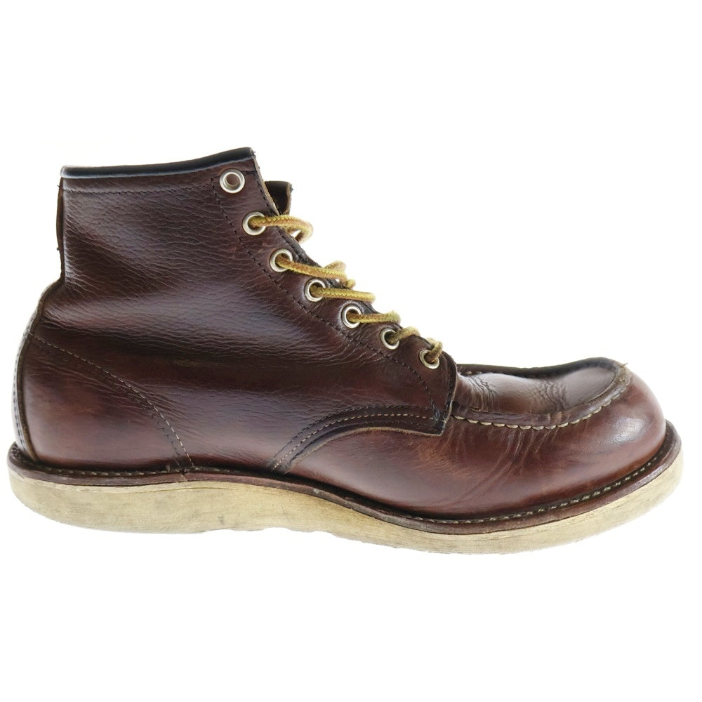 RED WING(レッド ウイング) Classic Moc Toe クラシックモックトゥ レザーレースアップブース ブラウン 8138