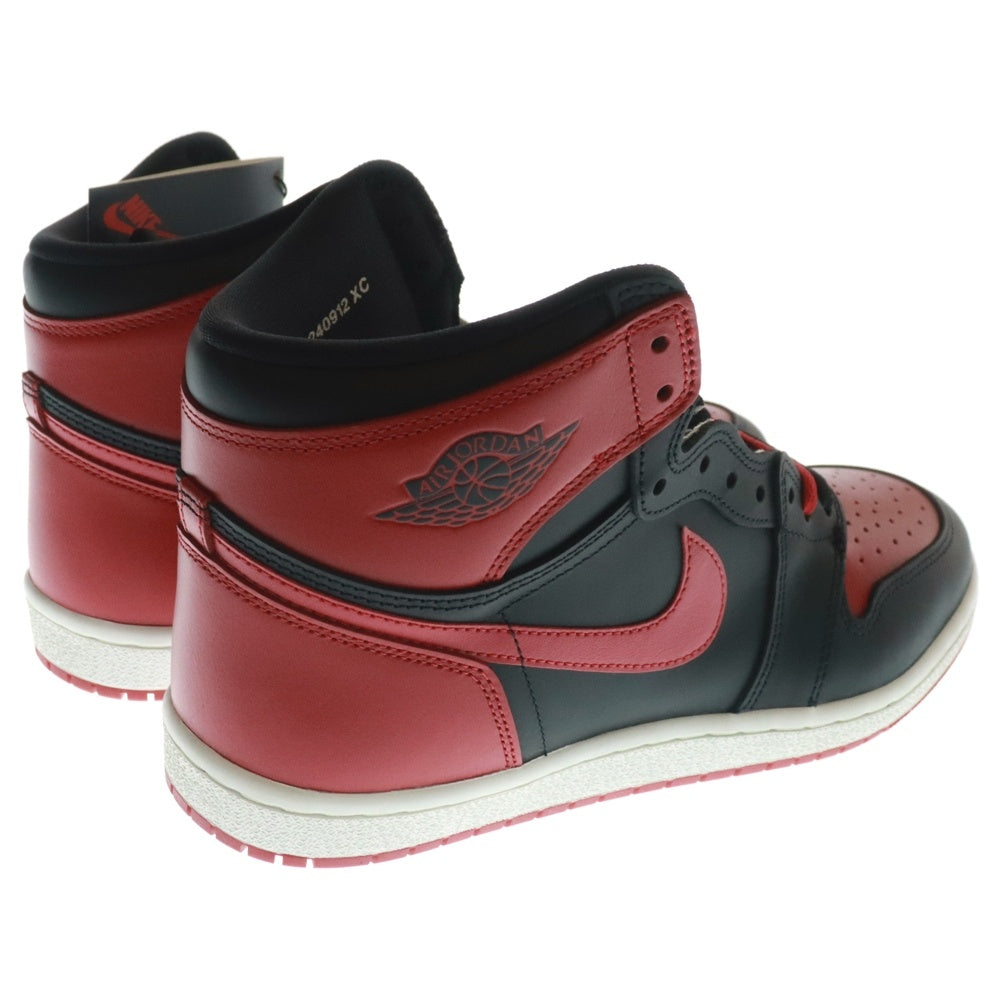 NIKE(ナイキ) AIR JORDAN1 HIGH 85 BRED(2025) エアジョーダン1 ブレッド ハイカットスニーカー ブラック/レッド US11/29.0cm HV6674-067
