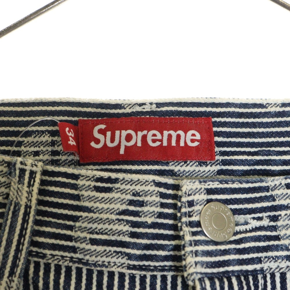 SUPREME(シュプリーム) 24SS Denim Painter Pant Stripe デニムペインターパンツ ストライプパンツ ホワイト/インディゴ