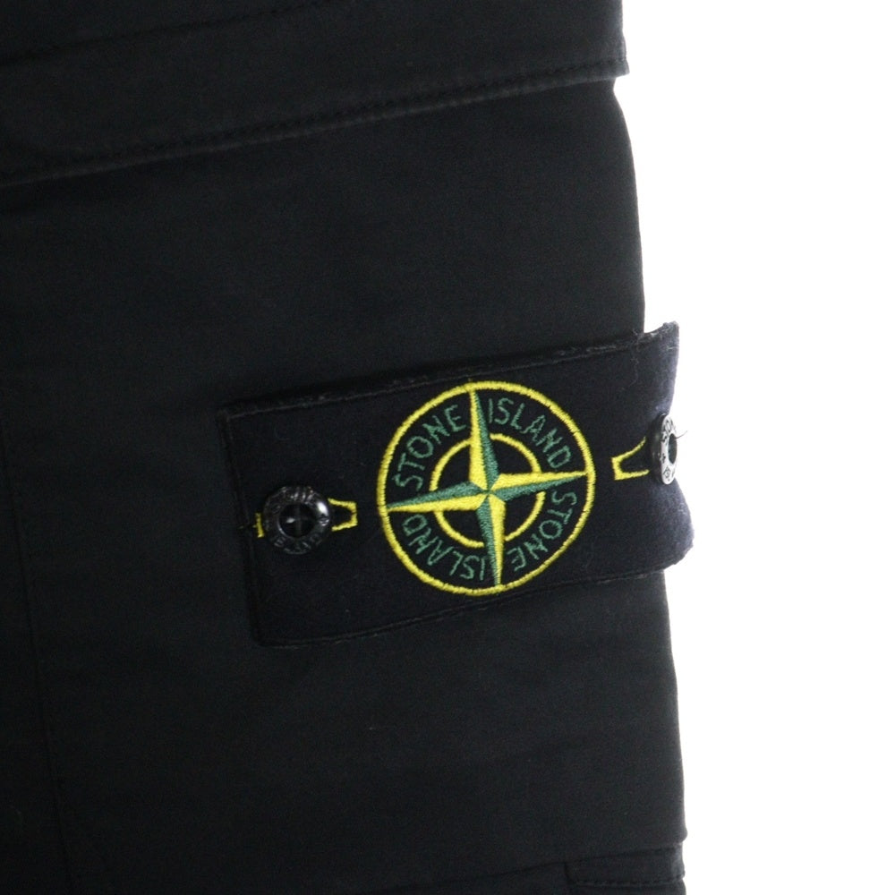 STONE ISLAND(ストーンアイランド) 22AW Basic Cargo Pants ロゴワッペン付 カーゴパンツ 771531314 V0029 ブラック