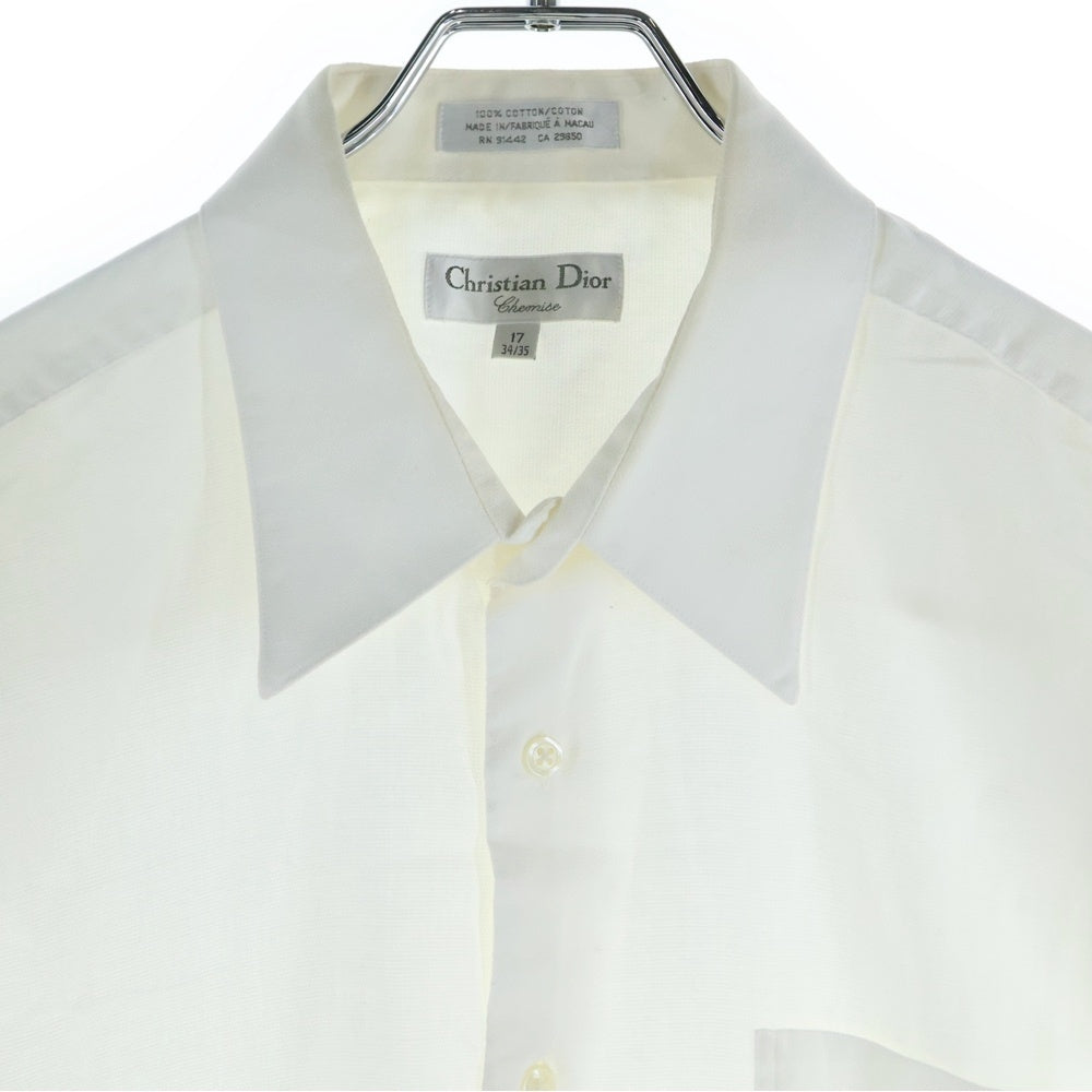 Christian Dior(クリスチャンディオール) コットン カッター 長袖シャツ ホワイト