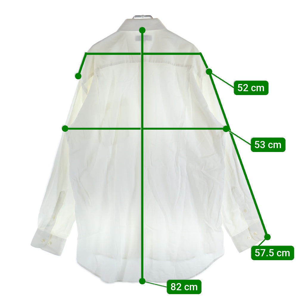 Christian Dior(クリスチャンディオール) コットン カッター 長袖シャツ ホワイト