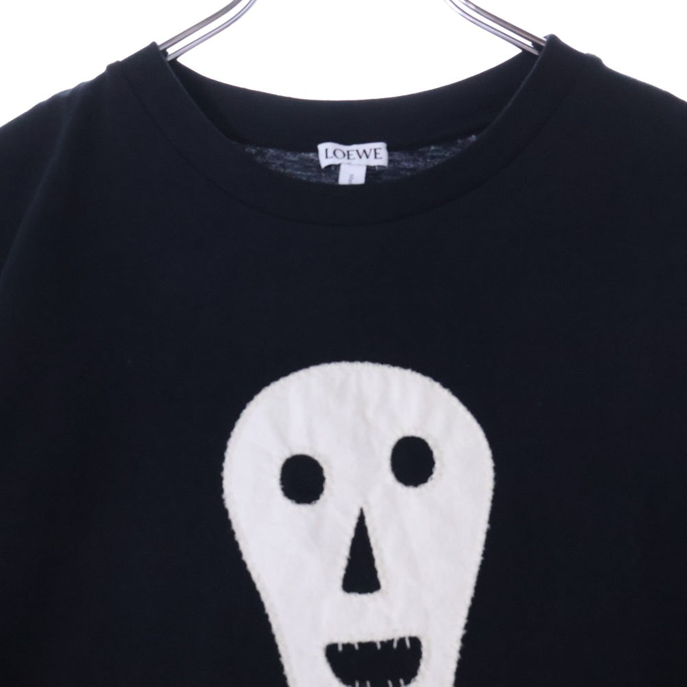 LOEWE(ロエベ) 18SS SKULL TEE スカル 半袖Tシャツ クルーネックカットソー ブラック