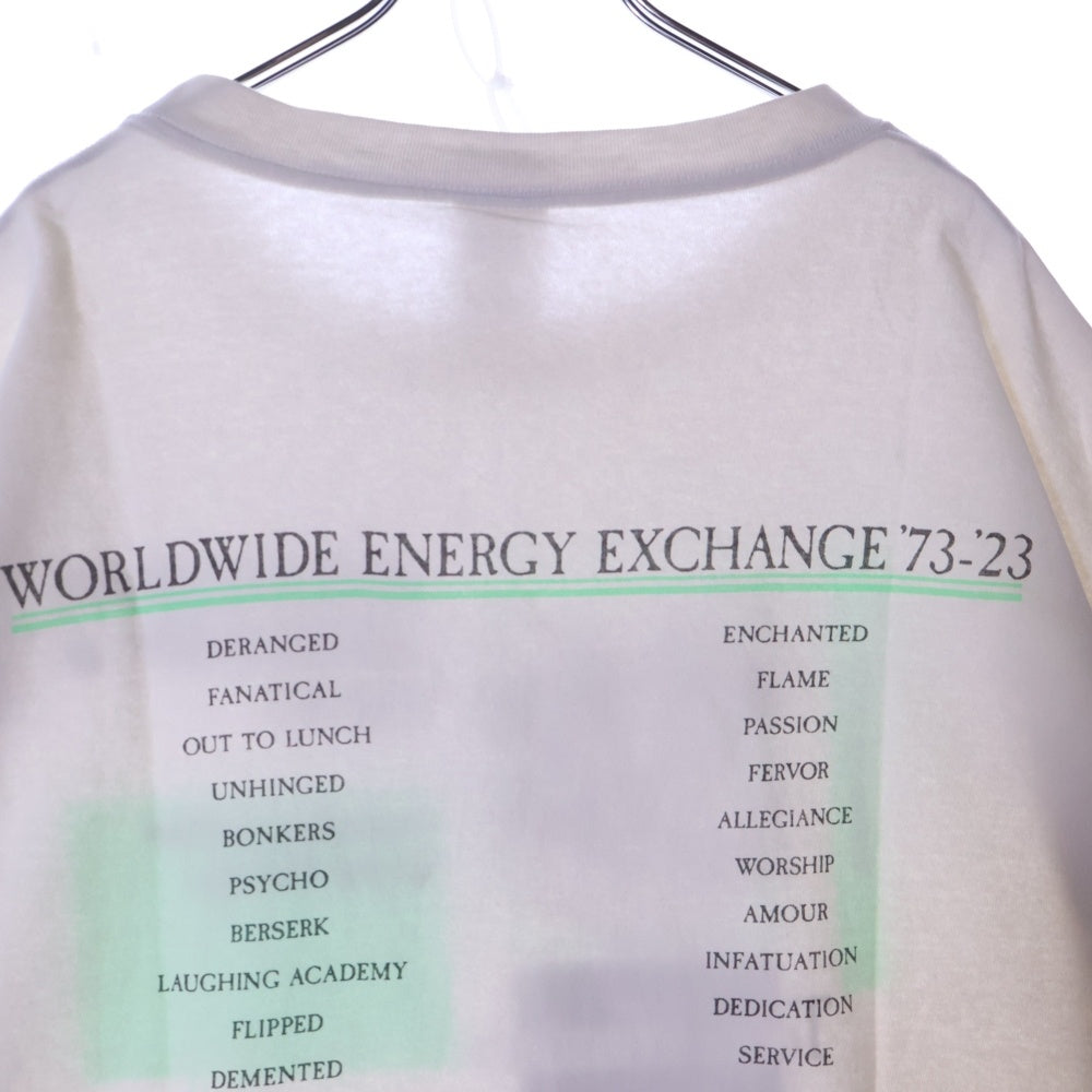 SAINT MICHAEL(セントマイケル) 23SS ×NEIGHBORHOOD ネイバーフッド ヴィンテージ加工 グラフィックプリント半袖Tシャツ クルーネックカットソー ホワイト SM-S23-0000-118