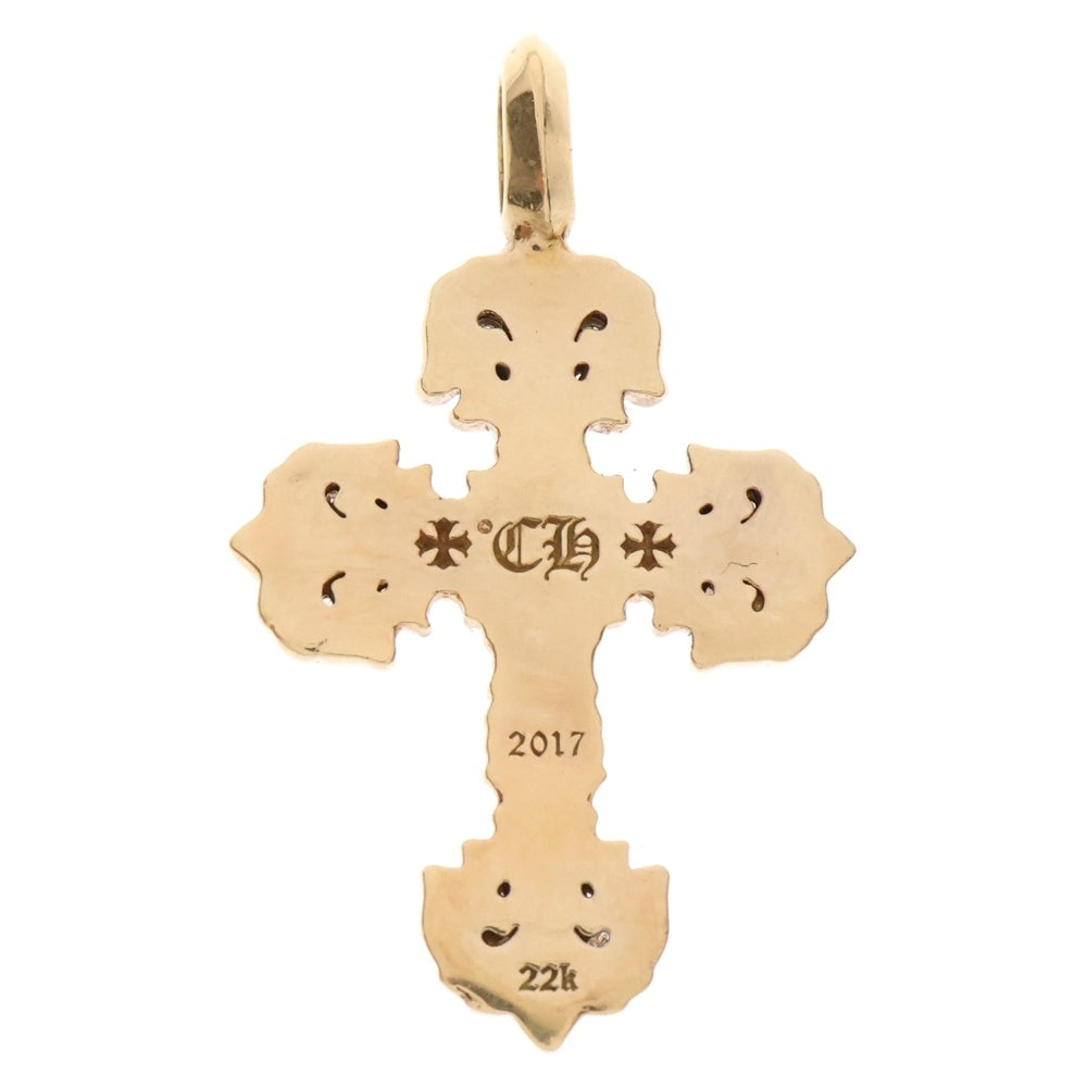 CHROME HEARTS(クロムハーツ) 22K FILIGREE TINY P/DIA タイニーフィリグリークロス PAVEダイヤ ペンダントトップ ゴールド BCA045