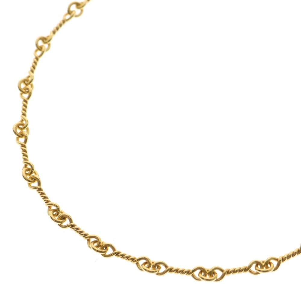 CHROME HEARTS(クロムハーツ) 22K NECKCHAIN T20 ツイストチェーンネックレス 20inch ゴールド BCA015