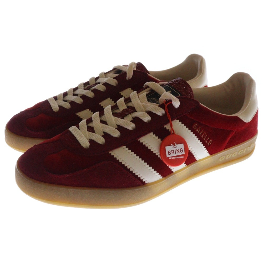 GUCCI(グッチ) ×adidas GAZELLE アディダス ガゼル ローカットスニーカー レッド US9/27.0cm