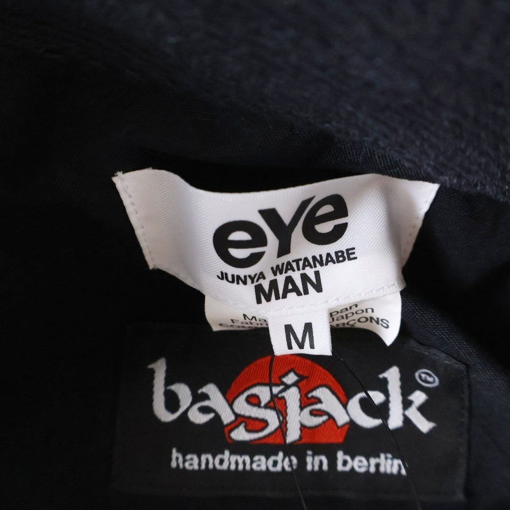 eYe COMME des GARCONS JUNYA WATANABE MAN(アイ コム デ ギャルソン ジュンヤ ワタナベ マン) 25SS Bagjack Wネーム ブルゾン リバーシブル ジャケット ブラック WO-J901-100-1-3