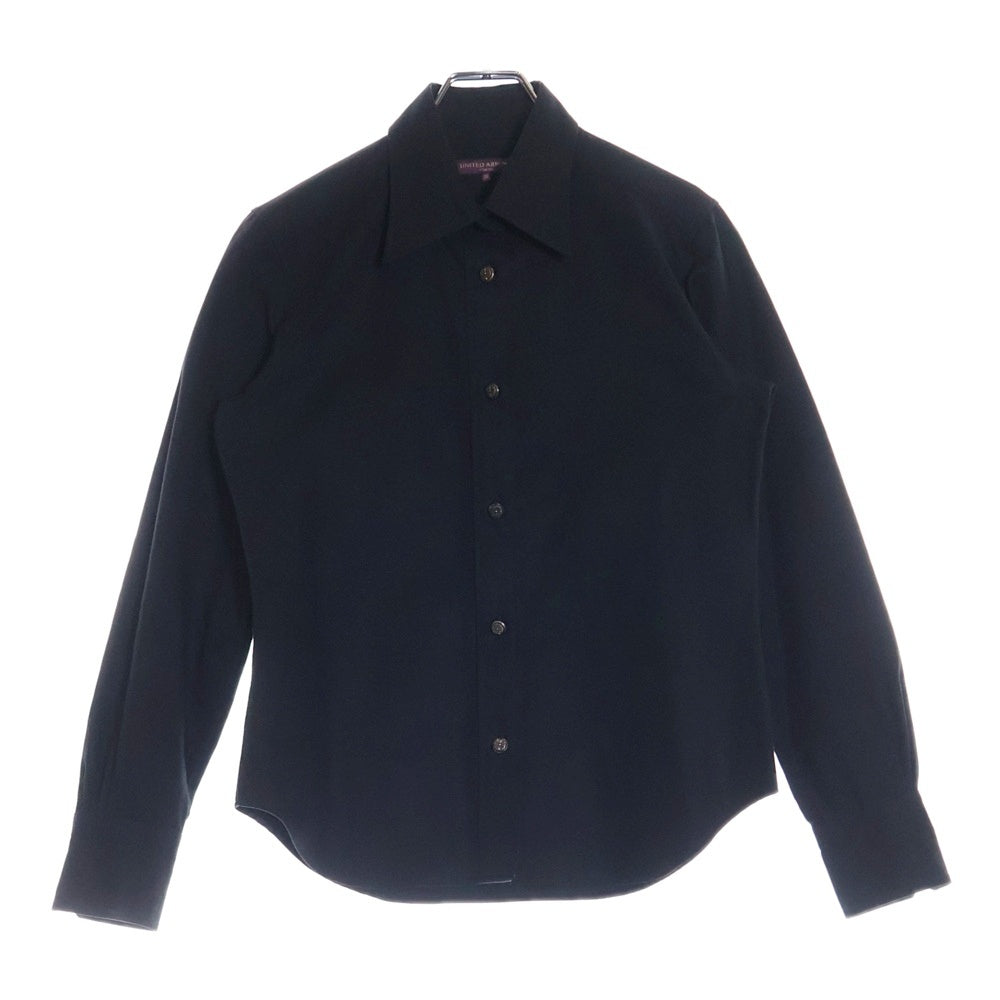CHROME HEARTS(クロムハーツ) ×UNITED ARROWS COTTON SHIRT SP ユナイテッドアローズ コットンシャツSP バックレザーパッチ付き 長袖シャツ ブラック レディース アフター