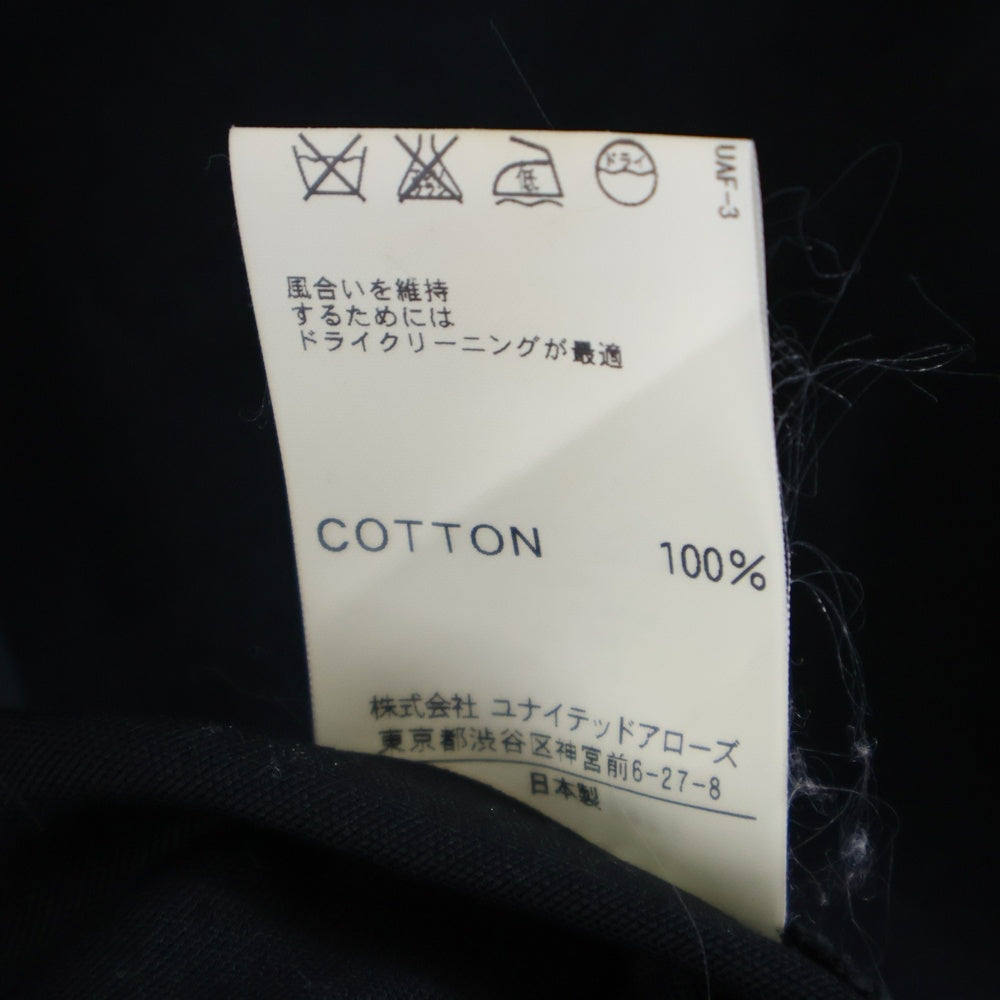 CHROME HEARTS(クロムハーツ) ×UNITED ARROWS COTTON SHIRT SP ユナイテッドアローズ コットンシャツSP バックレザーパッチ付き 長袖シャツ ブラック レディース アフター