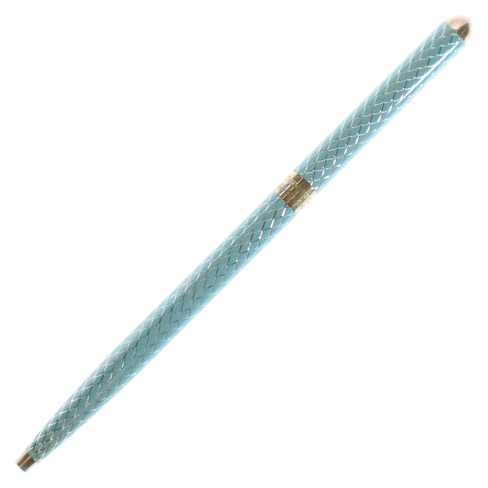 TIFFANY & Co.(ティファニー) ダイヤモンドテクスチャー柄 ボールペン ブルー