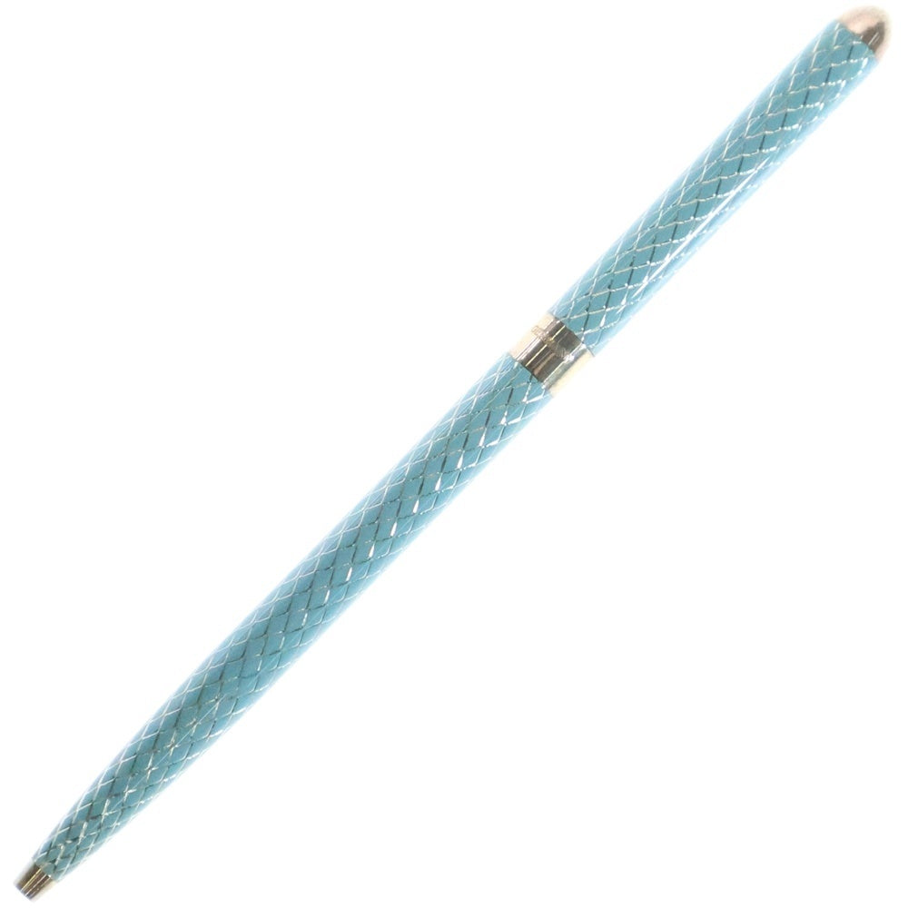 TIFFANY & Co.(ティファニー) ダイヤモンドテクスチャー柄 ボールペン ブルー