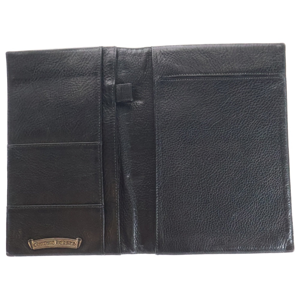 CHROME HEARTS(クロムハーツ) LS NOTEPAD ノートパッド フレアニーレザーブックカバー アジェンダ ブラック