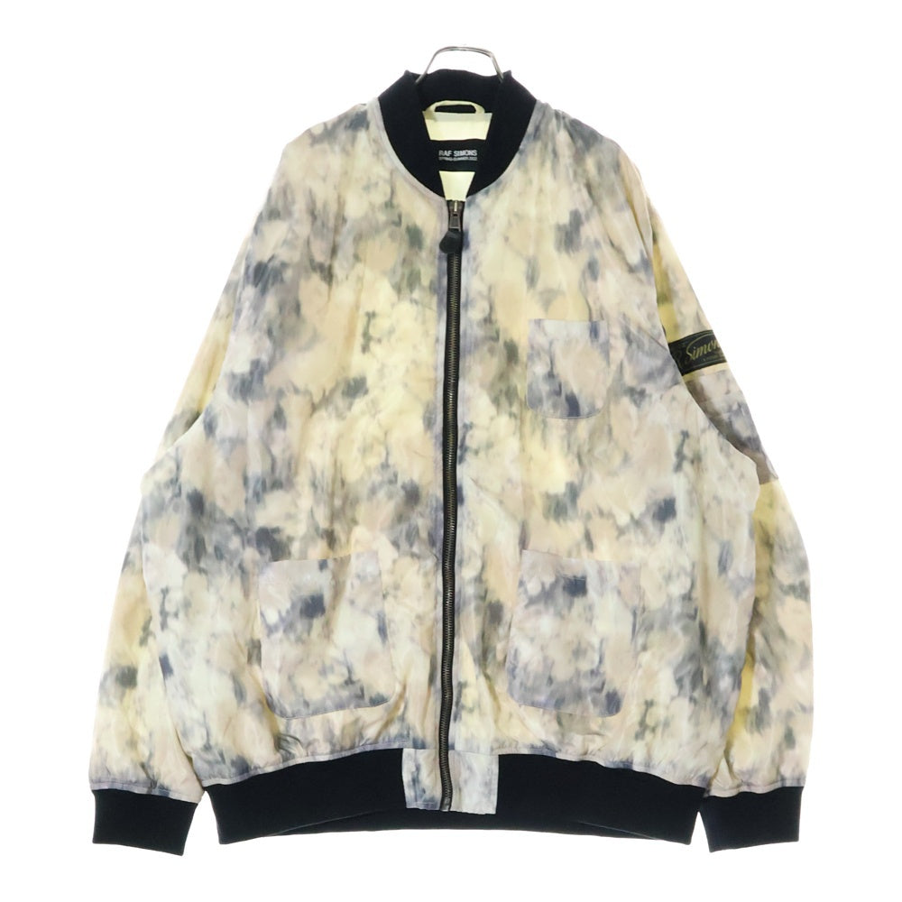 RAF SIMONS(ラフシモンズ) 22SS School uniform bomber 総柄 ボンバージャケット 221-624 ベージュ