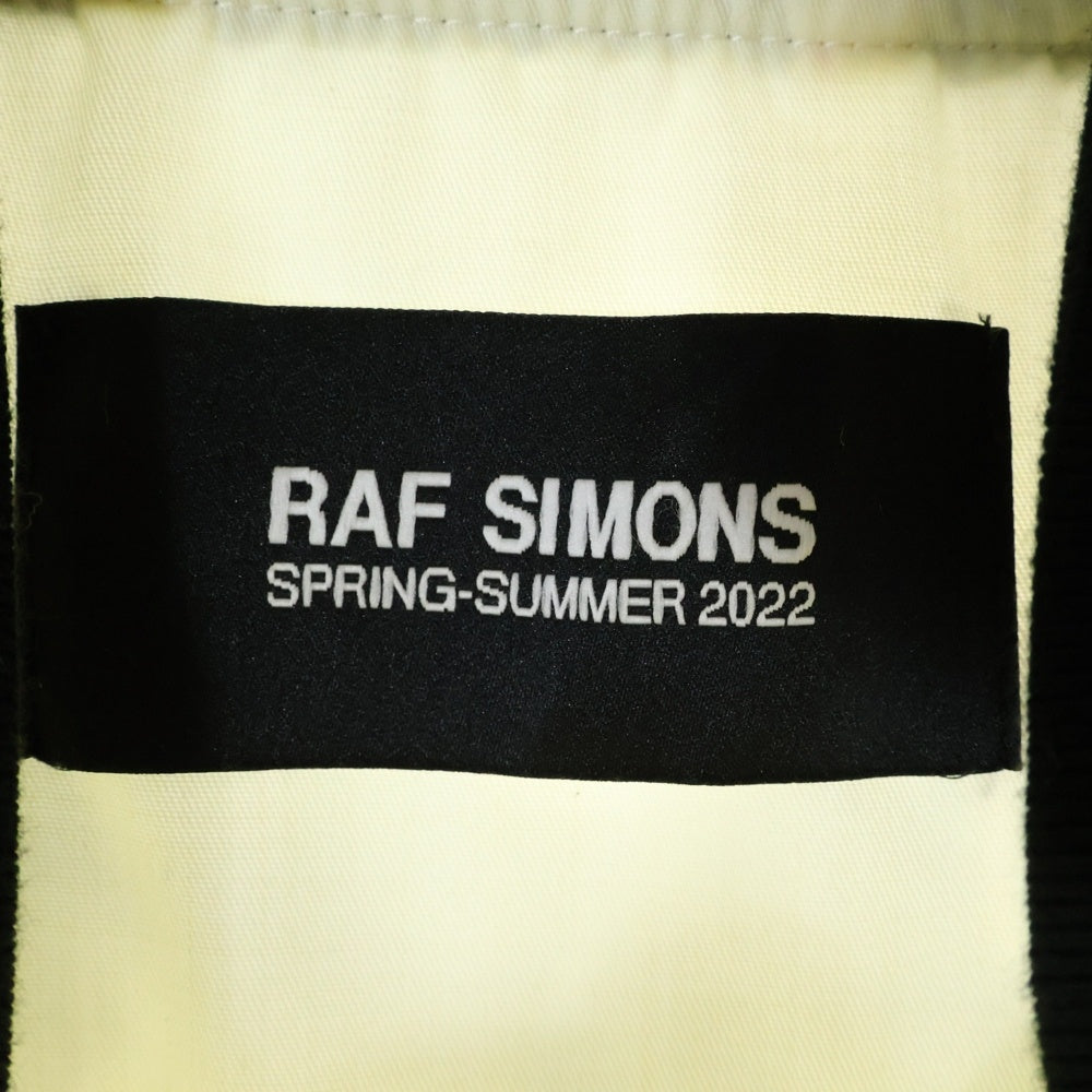 RAF SIMONS(ラフシモンズ) 22SS School uniform bomber 総柄 ボンバージャケット 221-624 ベージュ