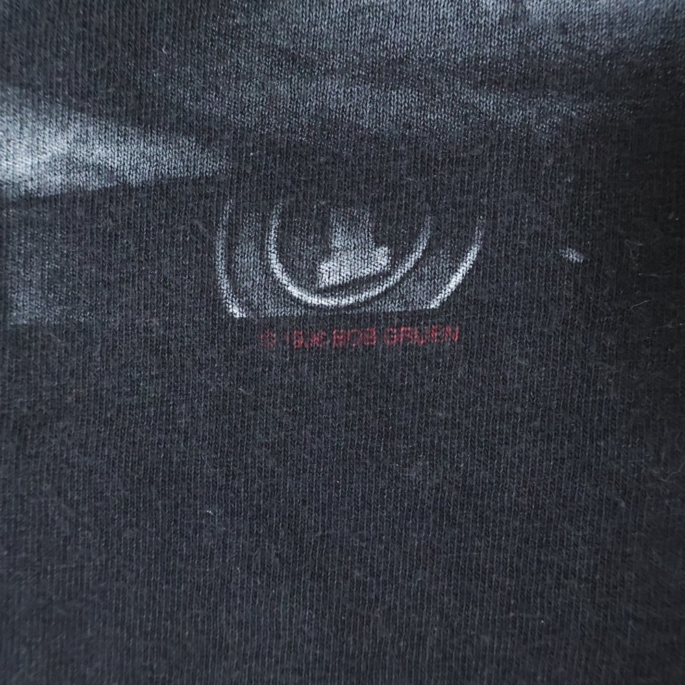 VINTAGE(ヴィンテージ) 90s John lennon ジョンレノン フロントプリント クルーネック 半袖Tシャツ ブラック