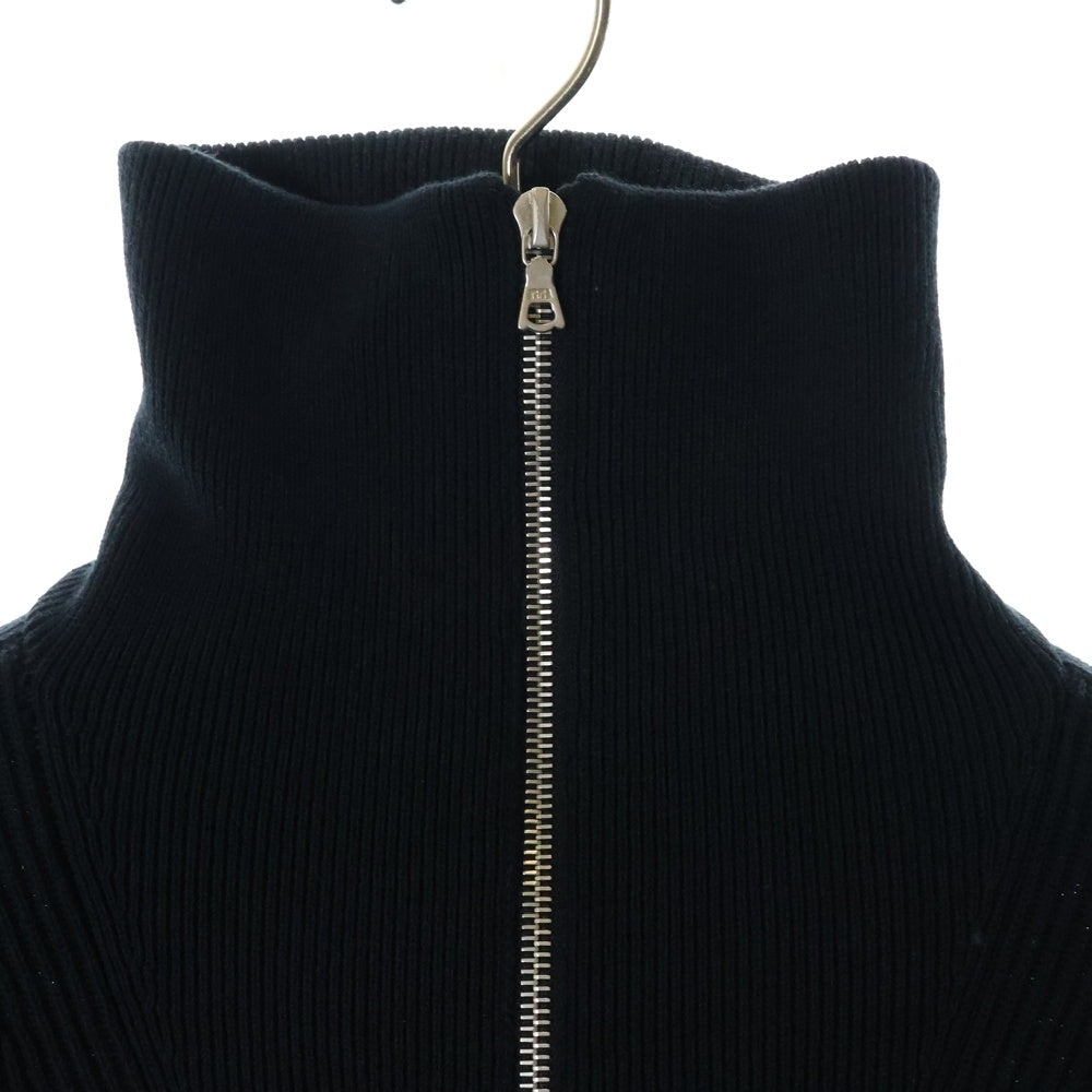 AURALEE(オーラリー) 20SS SUPER HARD TWIST RIB KNIT HALF ZIP P/O スーパーハードツイストリブニットハーフジッププルオーバー ブラック A20SP01TR